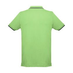 THC ROME. Polo bicolore en coton pour hommes
