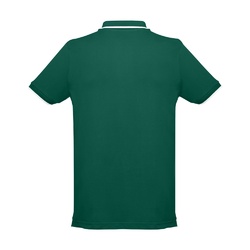THC ROME. Polo bicolore en coton pour hommes