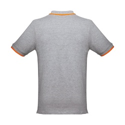 THC ROME. Polo bicolore en coton pour hommes