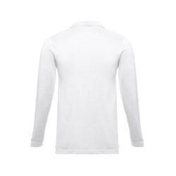 THC BERN WH. Polo en coton à manches longues pour hommes