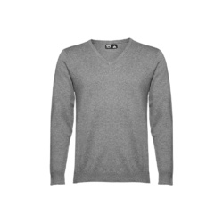 THC MILAN. Pull col V pour homme en coton et polyamide