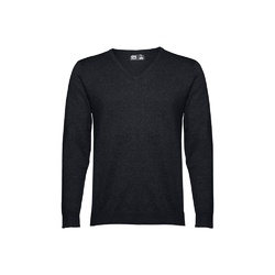 THC MILAN. Pull col V pour homme en coton et polyamide