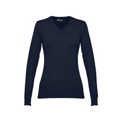 THC MILAN WOMEN. Pull à col V pour femmes en coton et polyamide