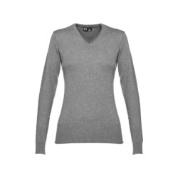 THC MILAN WOMEN. Pull à col V pour femmes en coton et polyamide