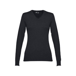 THC MILAN WOMEN. Pull à col V pour femmes en coton et polyamide