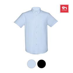 THC LONDON. Chemise oxford à manches courtes pour homme