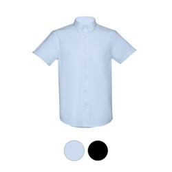 THC LONDON. Chemise oxford à manches courtes pour homme