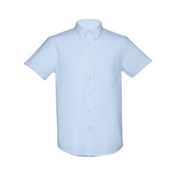 THC LONDON. Chemise oxford à manches courtes pour homme