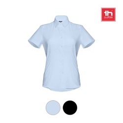THC LONDON WOMEN. Chemise oxford à manches courtes pour femmes