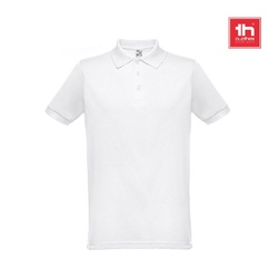 THC BERLIN WH. Polo à manches courtes pour homme. Couleur blanche