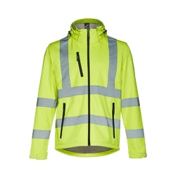 THC ZAGREB WORK. Veste softshell haute visibilité (unisexe)