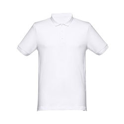THC MONACO WH. Polo manches courtes pour homme en coton cardé
