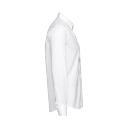 THC PARIS WH. Chemise en popeline à manches longues pour hommes.Couleur blanche