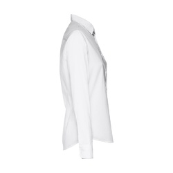 THC PARIS WOMEN WH. Chemise en popeline à manches longues pour femmes. Couleur blanche