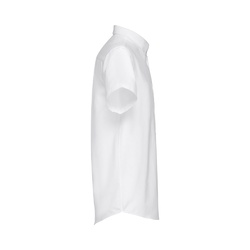 THC LONDON WH. Chemise oxford à manches courtes pour homme. Couleur blanche