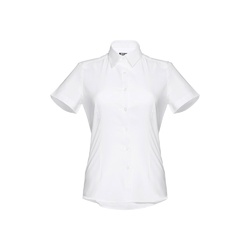 THC LONDON WOMEN WH. Chemise oxford à manches courtes pour femmes. Couleur blanche