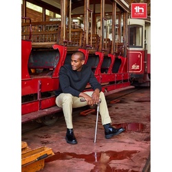 THC TALLINN. Pantalon en coton et élasthanne