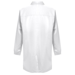 THC MINSK WH. Blouse de travail en coton et polyester. Couleur blanche