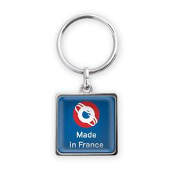 PORTE-CLÉS ZAMAC FORME CARRÉE