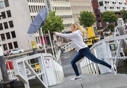 Parapluie 21' automatique rPET 190T et bambou Impact AWARE™