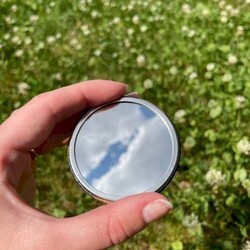 Miroir de poche français 75 mm Mat