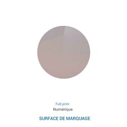 Miroir de poche français 75 mm Mat