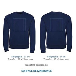 Sweat français HUGO M Bleu Marine