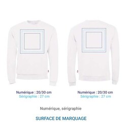 Sweat français HUGO M Bleu Marine