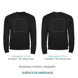 Sweat français HUGO M Bleu Marine