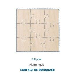 Puzzle CARRÉ bois - France