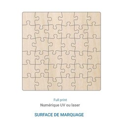 Puzzle français CARRÉ en bois 16 pièces