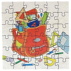 Puzzle français CARRÉ en bois 16 pièces