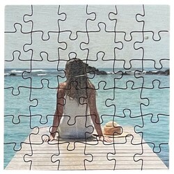 Puzzle français CARRÉ en bois 16 pièces