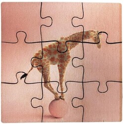 Puzzle français CARRÉ en bois 16 pièces