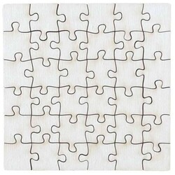 Puzzle français CARRÉ en bois 16 pièces
