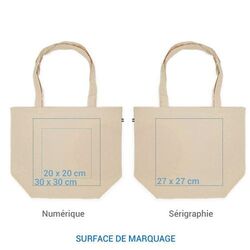 Cabas coton LOUISE 250 BIO - Bleu Marine