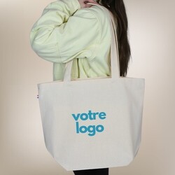 Cabas coton LOUISE 250 BIO - Noir