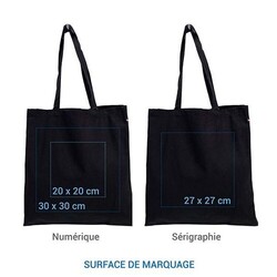 Cabas coton GASPARD 250 BIO - Bleu Marine