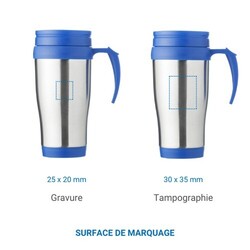 Mug isotherme STREET 2 Rouge