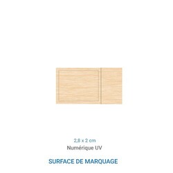 Clé USB SQUARE Bois 8 GO
