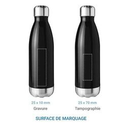 Bouteille isotherme SCREW 500 ml - Gris Argent