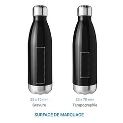 Bouteille isotherme SCREW 500 ml - Noir