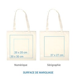 Cabas coton BIO SQUARE 155