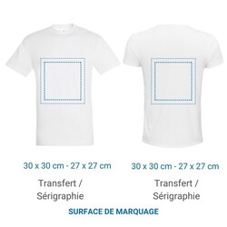 Tee-Shirt Unisexe Couleur - 150gr - XL Marine