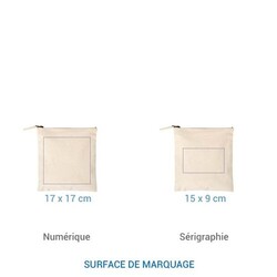 Trousse coton BIO NINA L 370