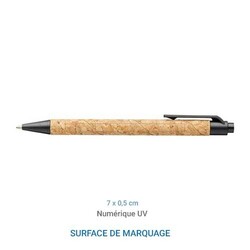 Stylo à bille LIEGE Encre noire Vert