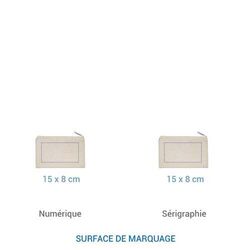 Trousse coton JAIPUR 230 Ecru / Bleu foncé