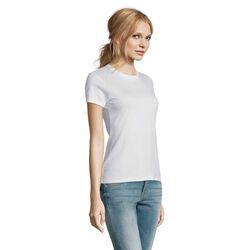 T-shirt Blanc Femme - 190gr