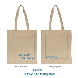 Sac coton  ECOLO 155 Bleu