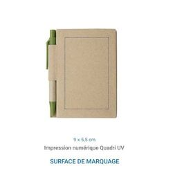 Carnet ECOBOOK et son stylo